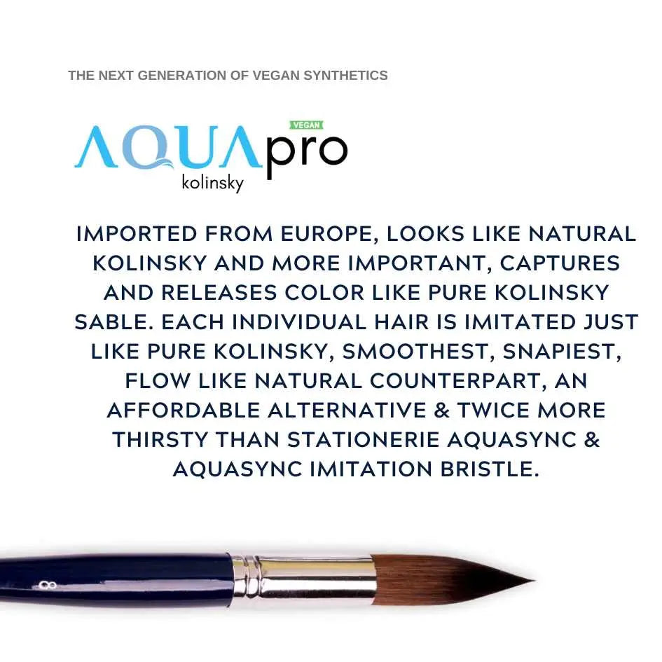 Stationerie Aquapro Wash Mop Set Of 4  Kolinsky Vegan Stationerie